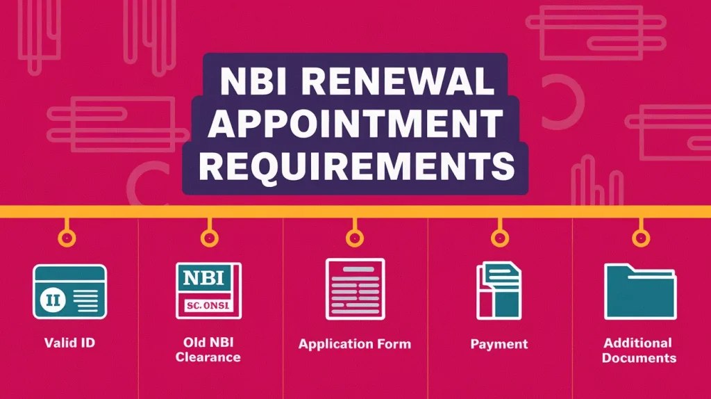 NBI renewal appointment requirements