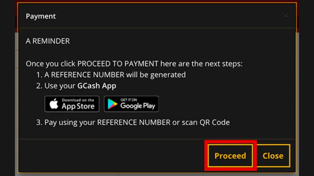 Payment Information Page
